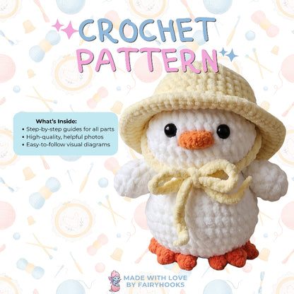 Quackie the Duck Crochet Pattern