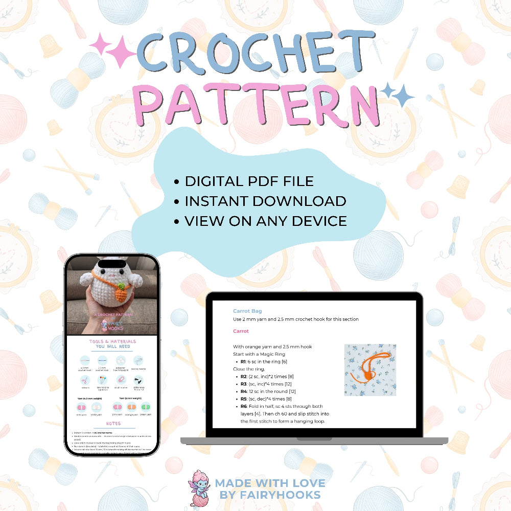 Clover the Bunny Crochet Pattern