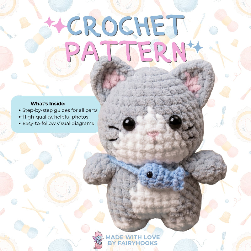 Mochi the Cat Crochet Pattern