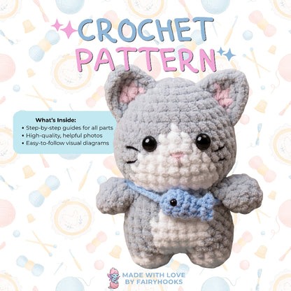 Mochi the Cat Crochet Pattern
